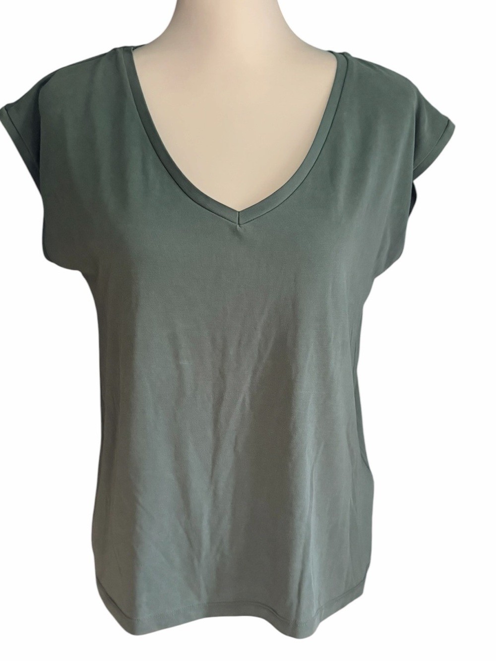 PIECES Green Short Sleeve Top Medium